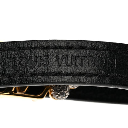 Louis Vuitton Calfskin Gram Bracelet Black 5 of 9