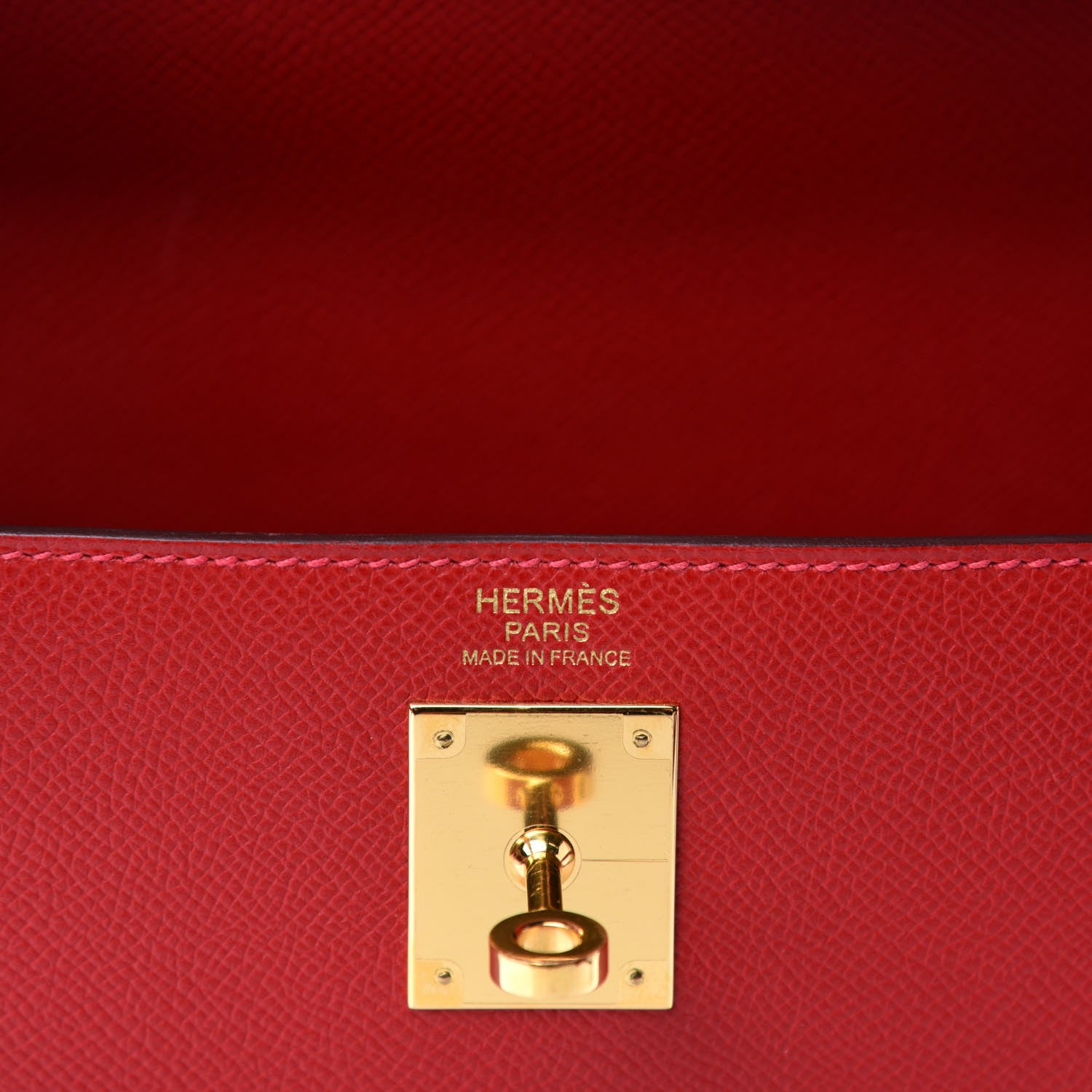 Hermes Epsom Kelly Sellier 32 Rouge Casaque 8 of 11