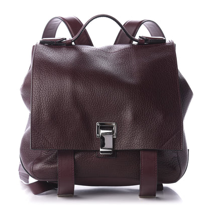 Proenza Schouler Pebbled Calfskin Small PS Courier Backpack Oxblood 1 of 10