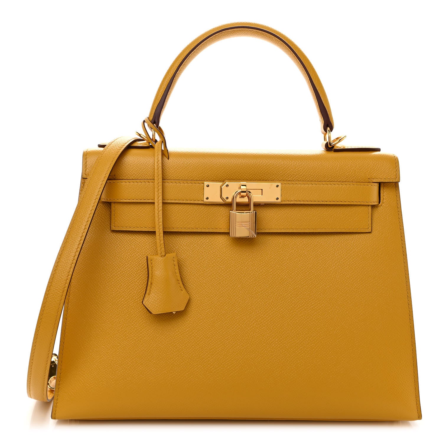 Hermes Epsom Kelly Sellier 28 Jaune Ambre 1 of 13