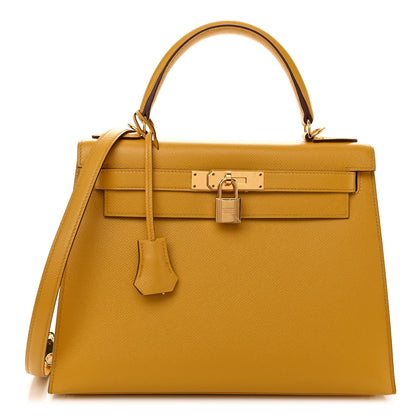 Hermes Epsom Kelly Sellier 28 Jaune Ambre 1 of 13