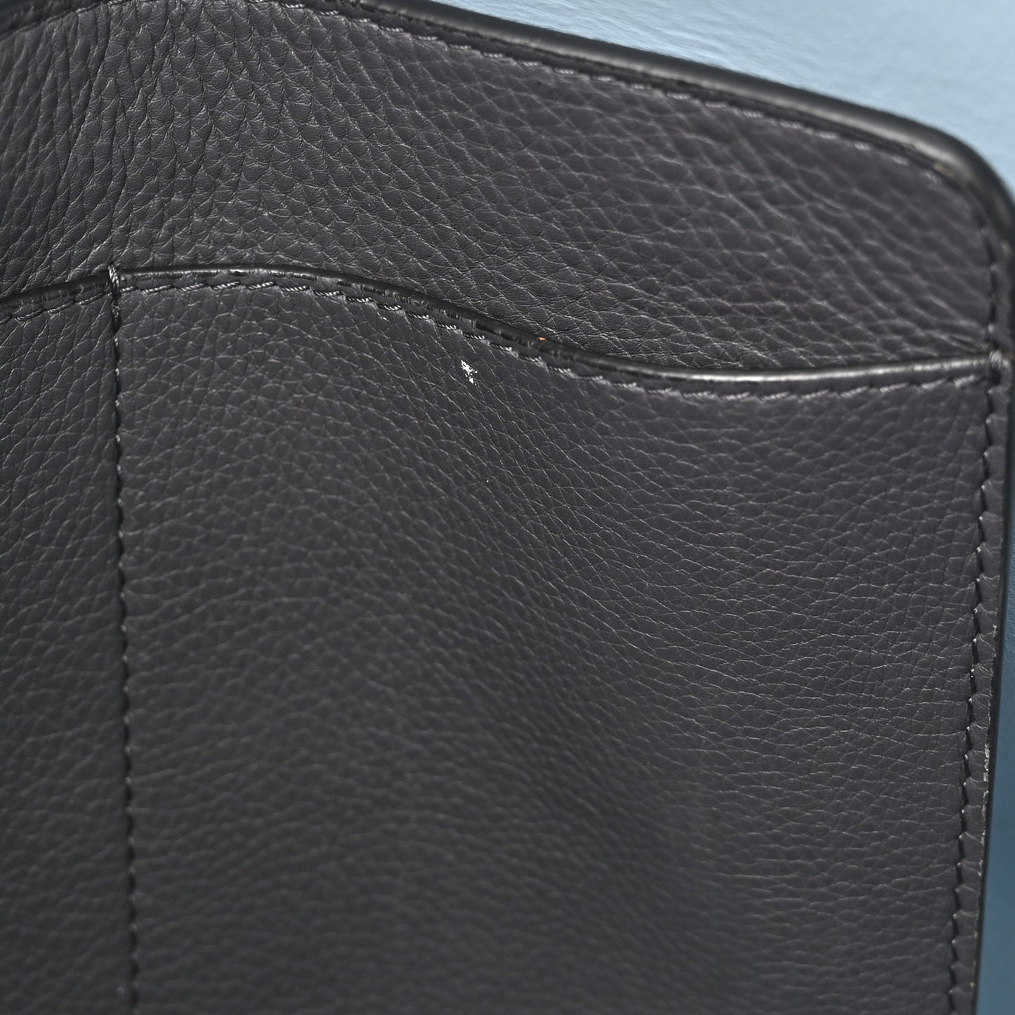 Marais Calfskin Large Belt Bag Charcoal Grey