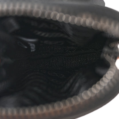 Prada Re-Nylon Saffiano Pocket Single Snap Buckle Shoulder Bag Black 7 of 13