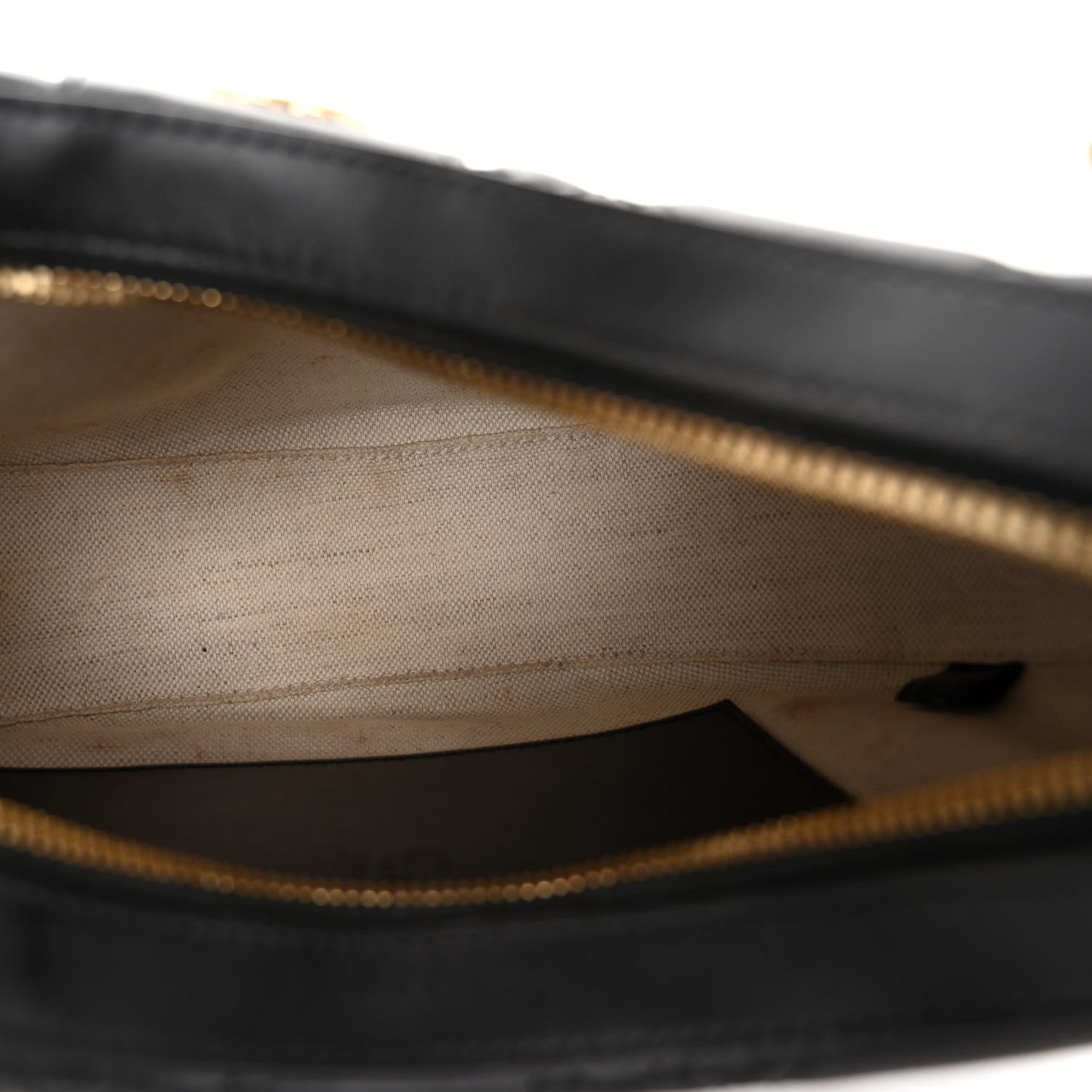 Calfskin GG Matelasse Small Hobo Shoulder Bag Black Natural