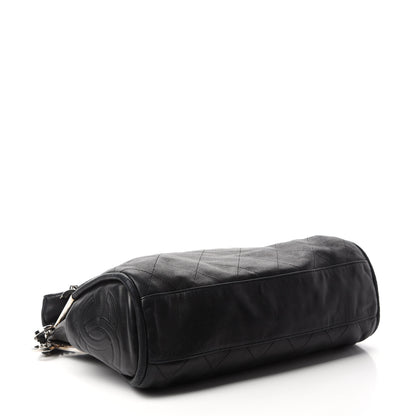 Chanel Lambskin Stitched Medium Ultimate Soft Tote Black 4 of 10