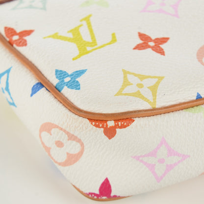 Louis Vuitton Monogram Multicolor Pochette Accessories White 5 of 9