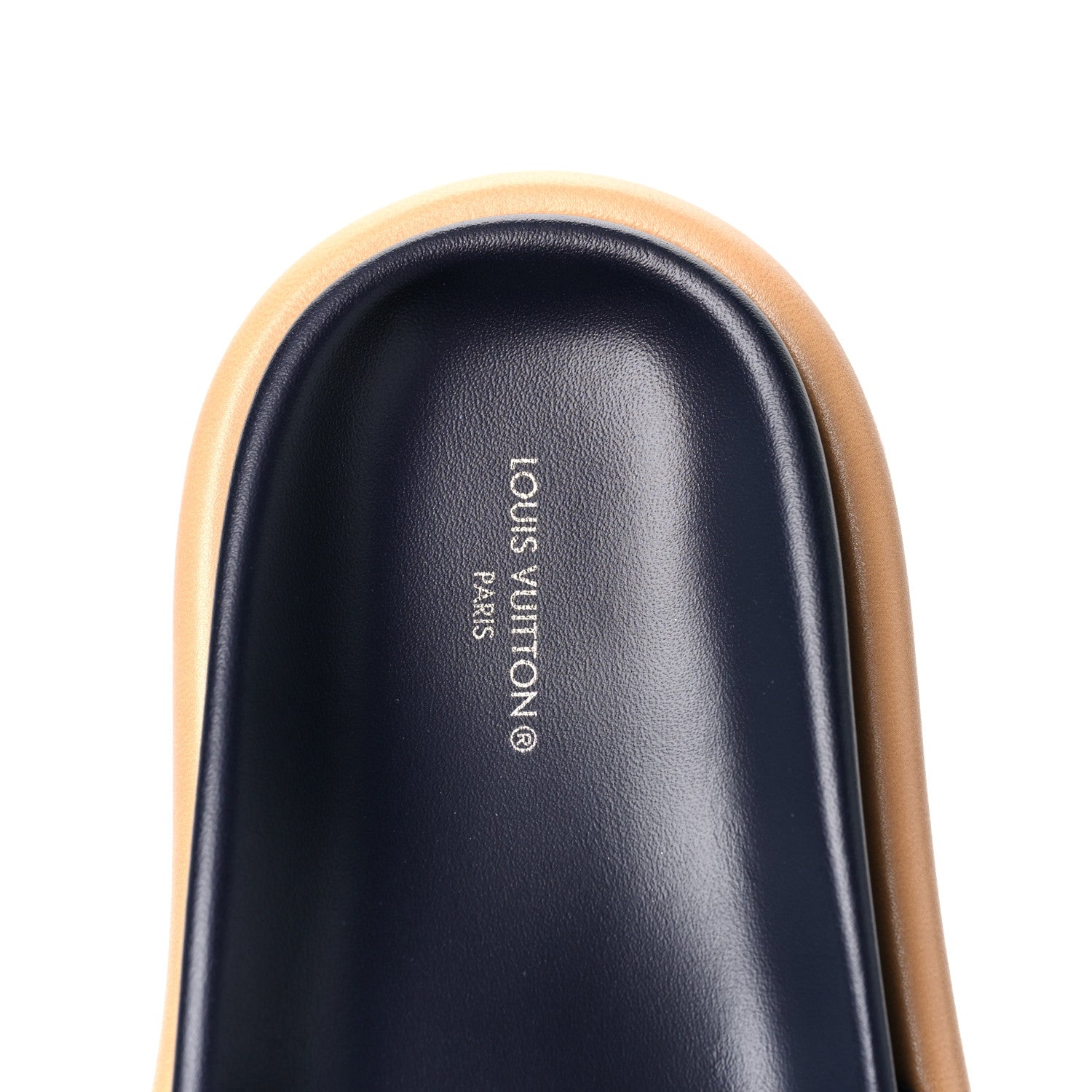 Louis Vuitton Nylon Monogram Womens Pool Pillow Comfort Mules 38 Navy Blue 7 of 9
