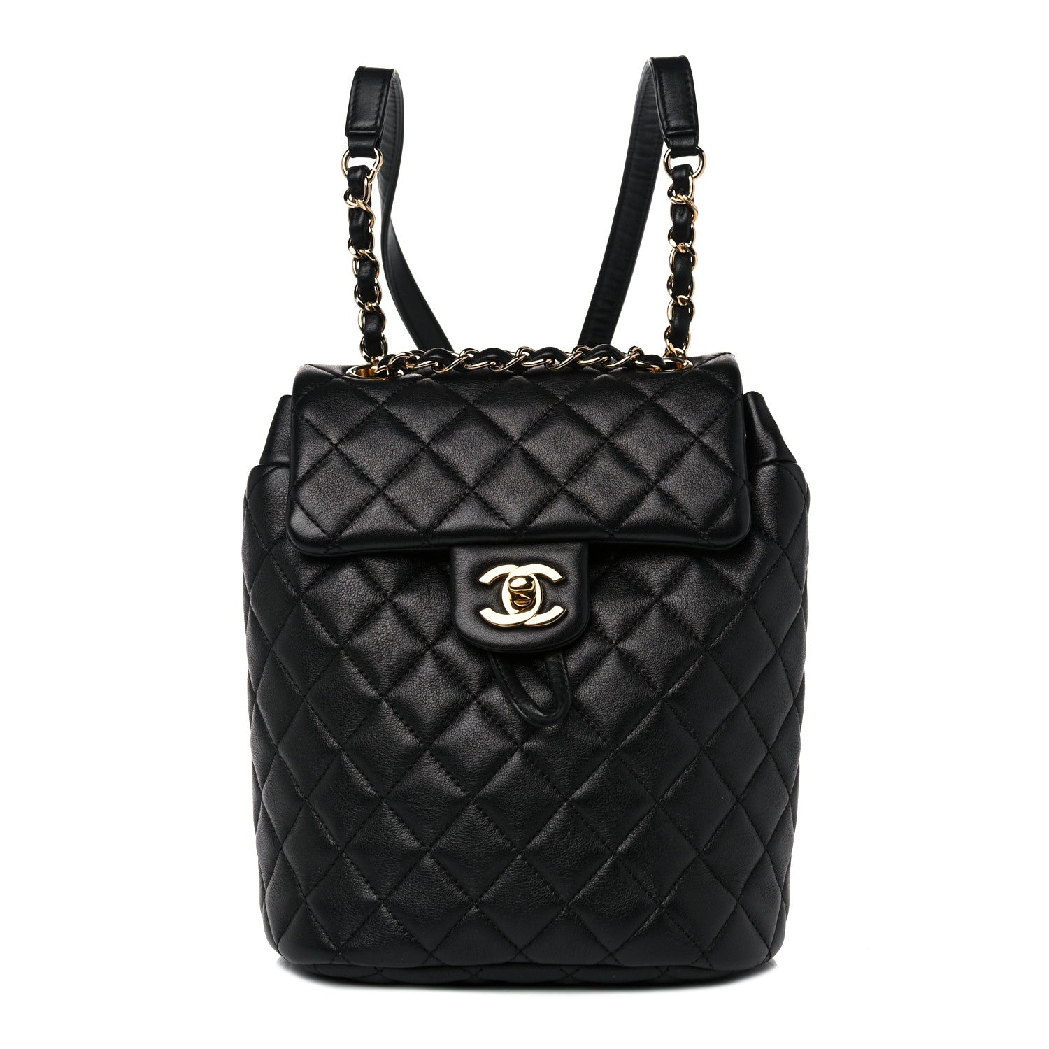 Chanel Calfskin Quilted Mini Urban Spirit Backpack Black 1 of 11