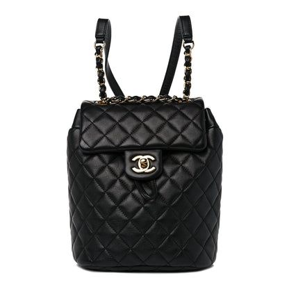 Chanel Calfskin Quilted Mini Urban Spirit Backpack Black 1 of 11