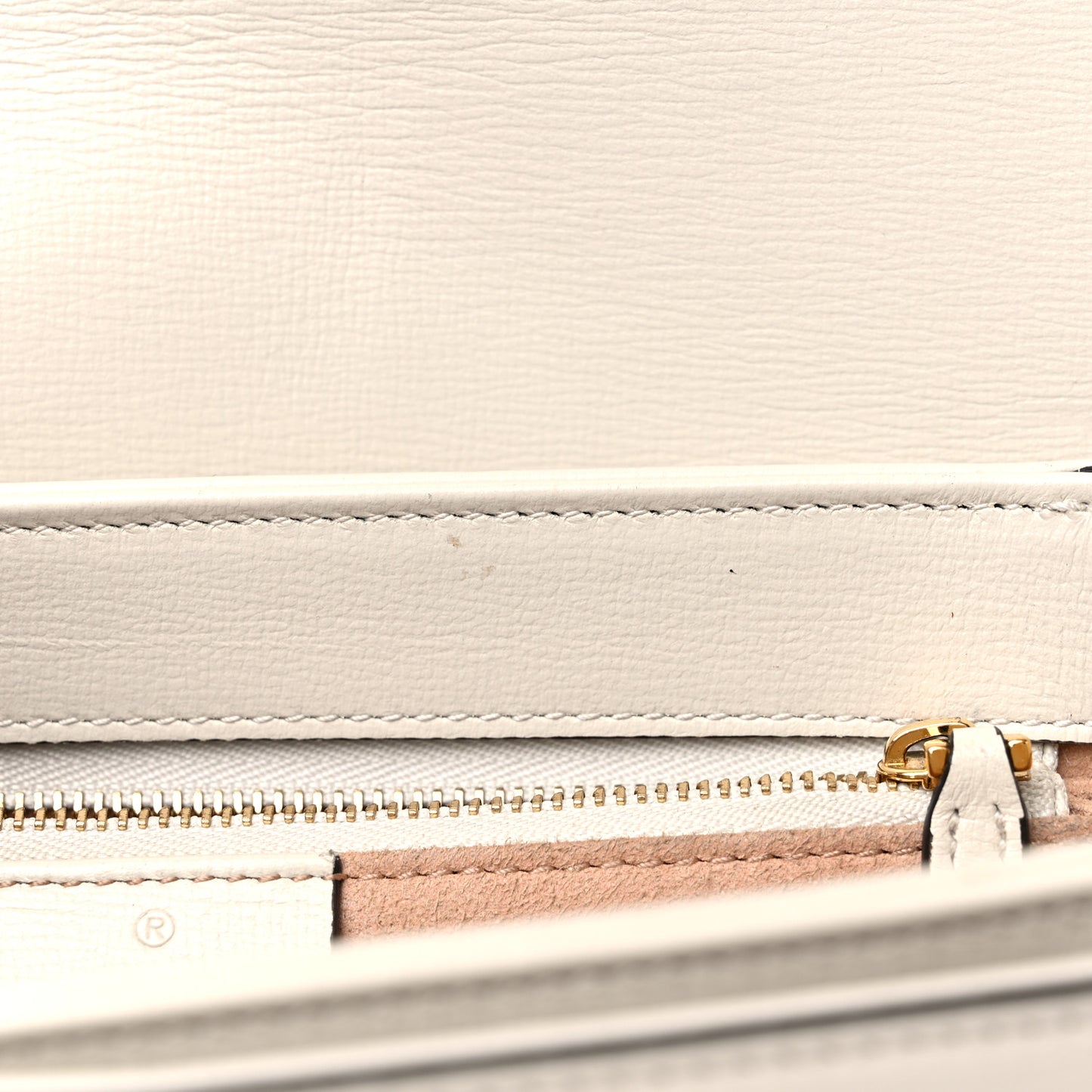 Azalea Calfskin Horsebit 1955 Shoulder Bag Mystic White
