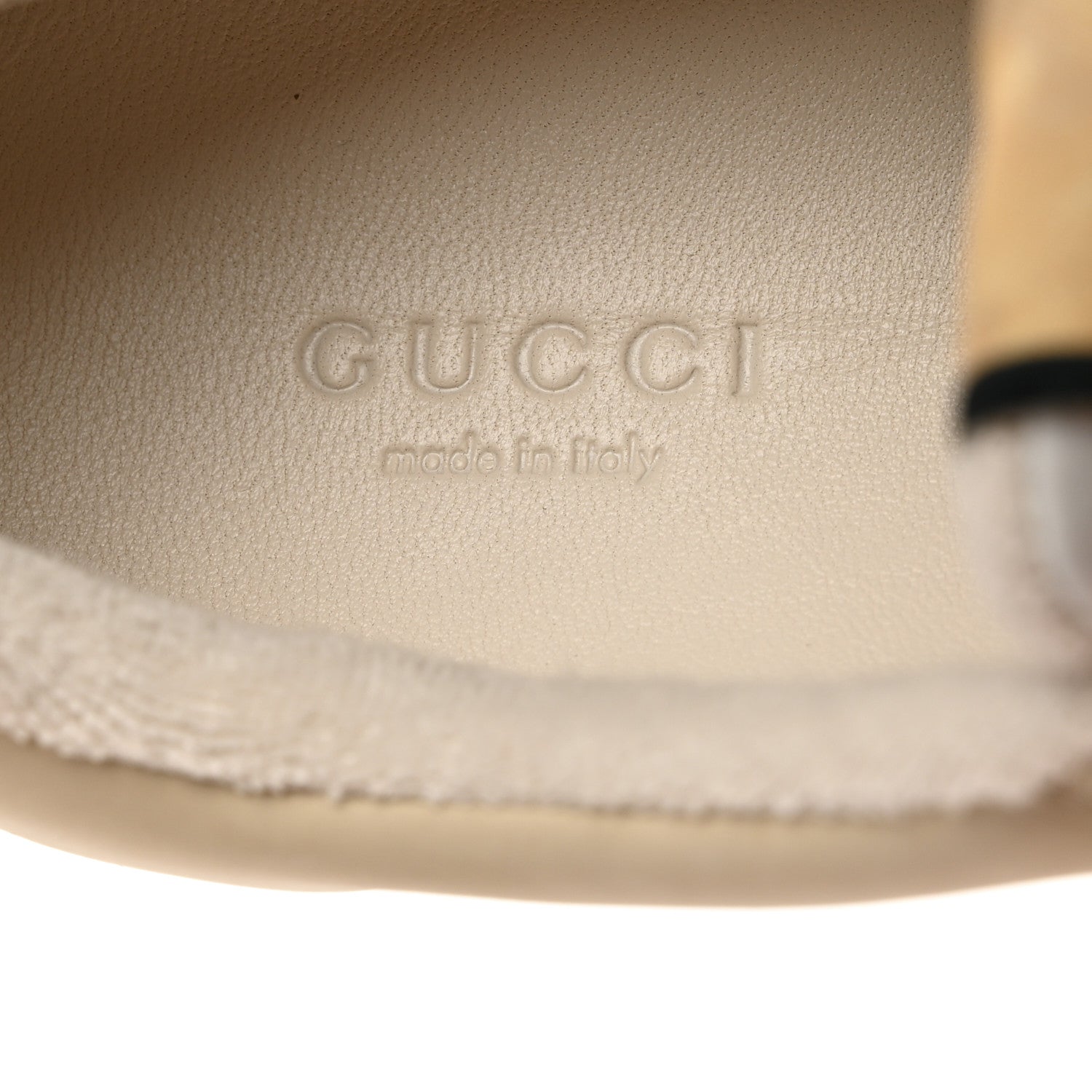 Gucci Calfskin GG Supreme Crystals Web Screener Sneakers 36 Beige Ebony Wild Rose 6 of 8