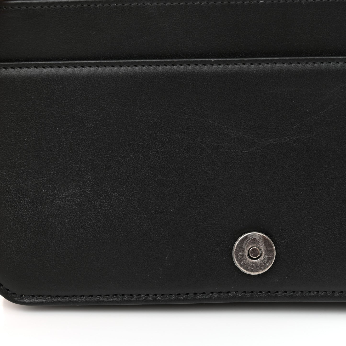 Caviar Quilted Boy Wallet On Chain WOC Black