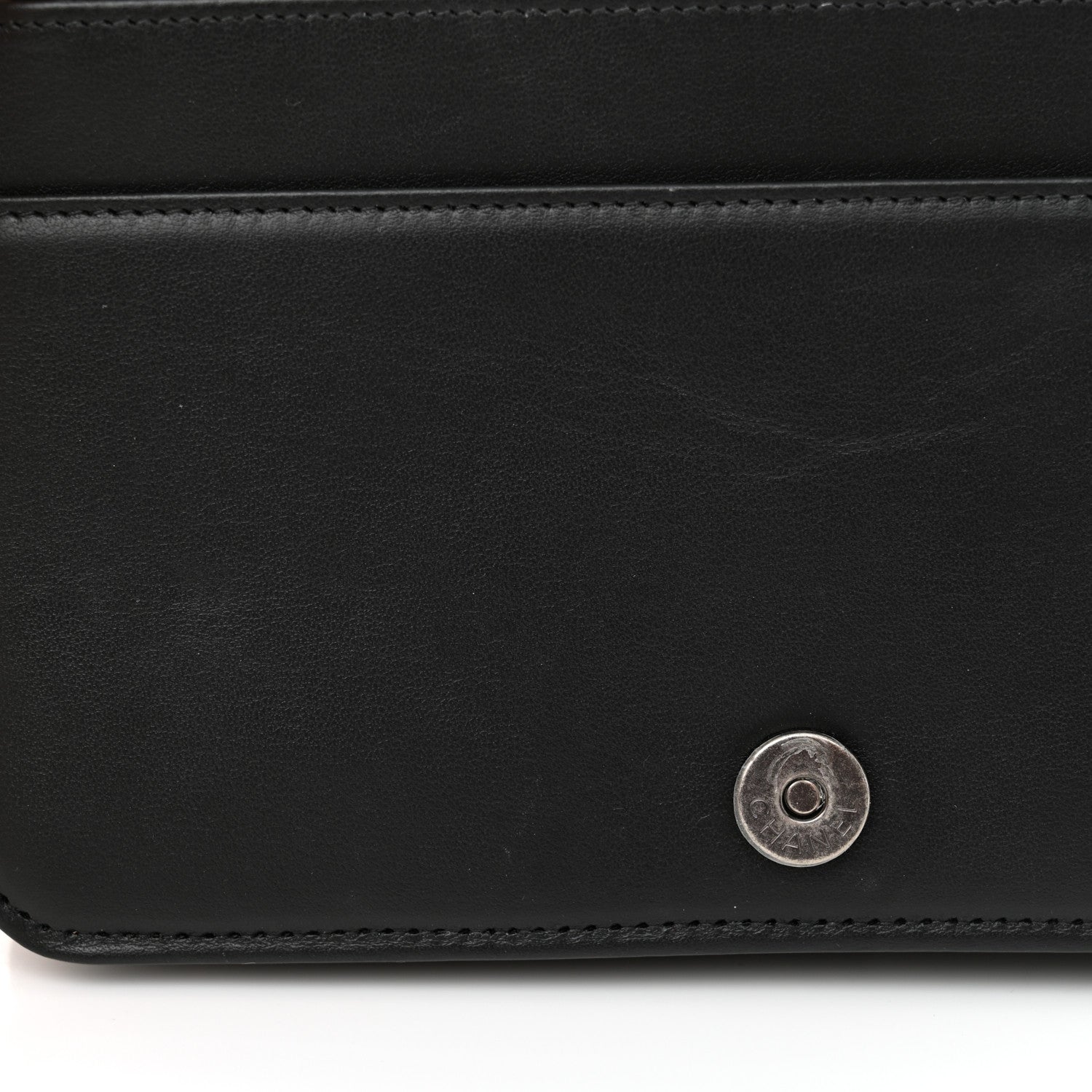 Chanel Caviar Quilted Boy Wallet On Chain WOC Black 13 of 14