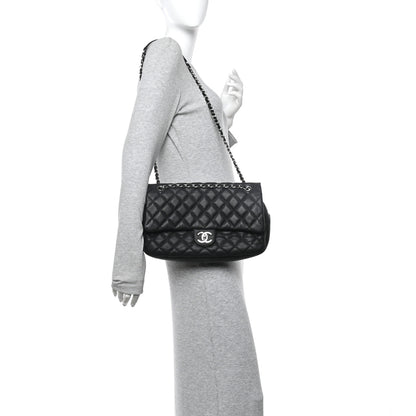 Chanel Caviar Quilted Jumbo Easy Flap Black 2 of 12