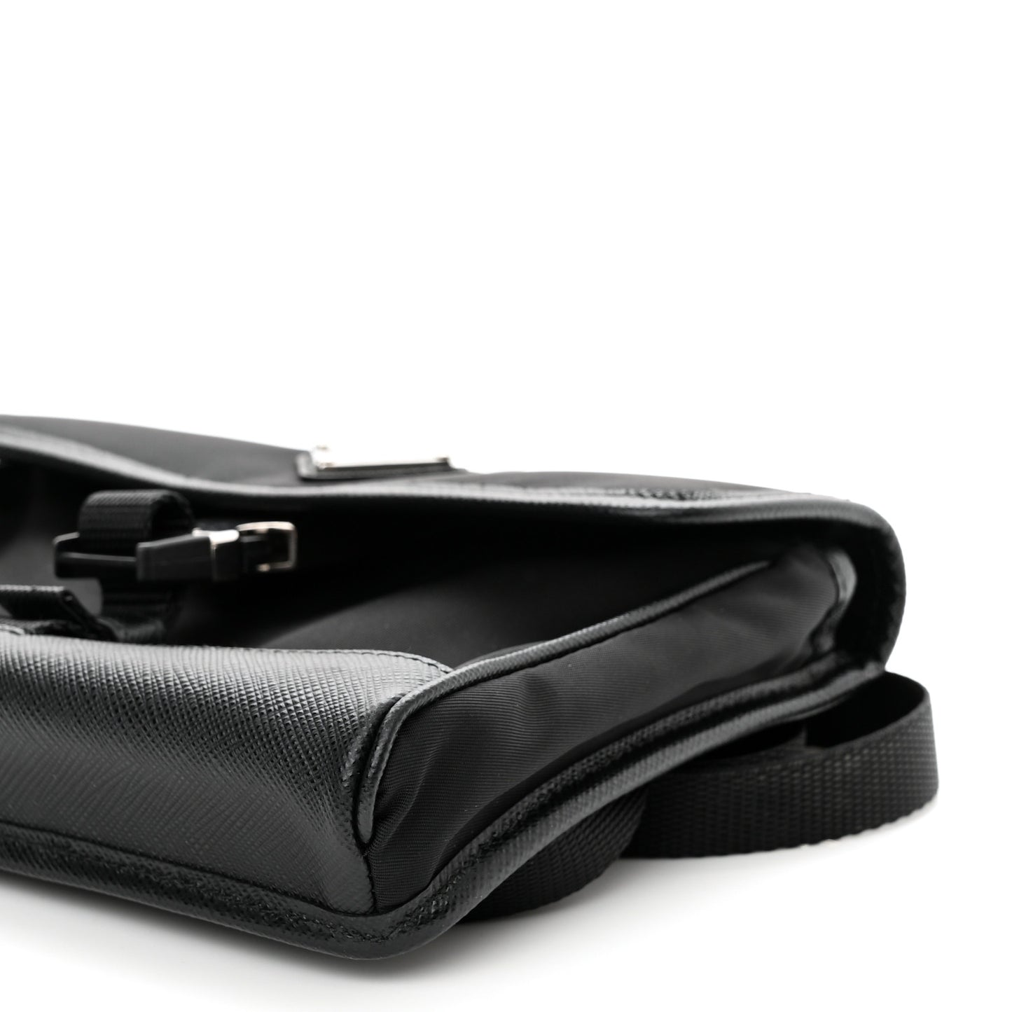 Re-Nylon Saffiano Smartphone Case Crossbody Black