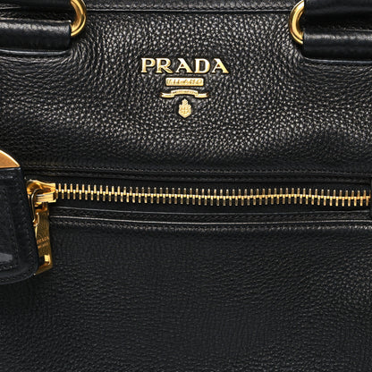 Prada Vitello Daino Shopping Satchel Black 7 of 14