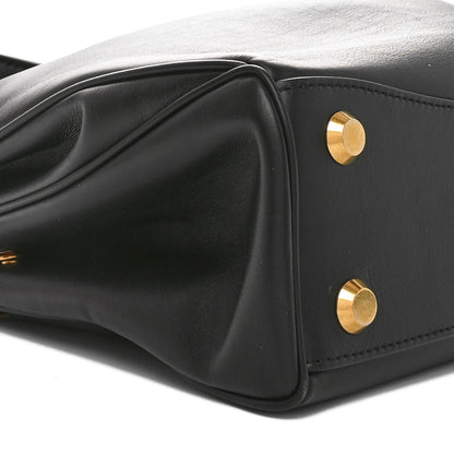Balenciaga Natural Smooth Calfskin Small Rodeo Top Handle Handbag Black 10 of 11