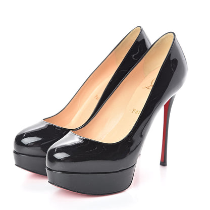 Christian Louboutin Patent Dirditta 130 Pumps 37 Black 3 of 7