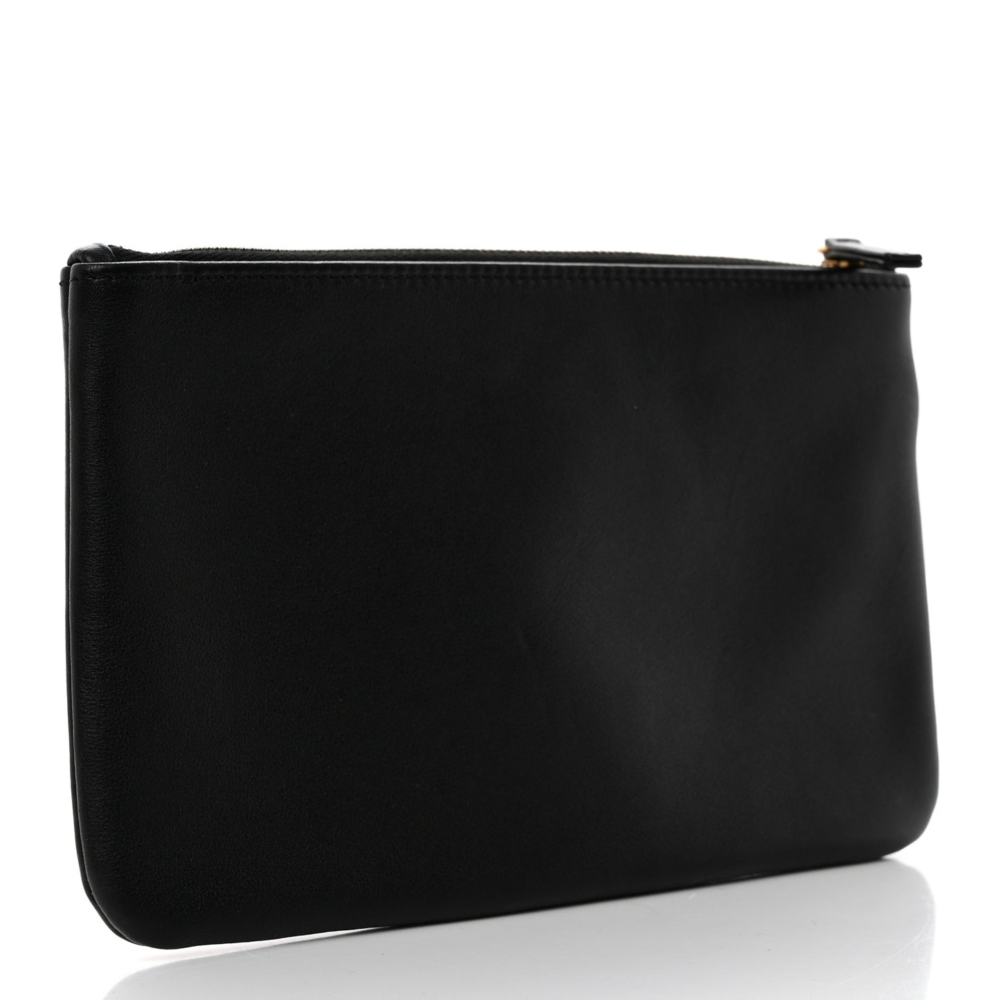 Shiny Calfskin Chanel 22 Removable Pouch Black