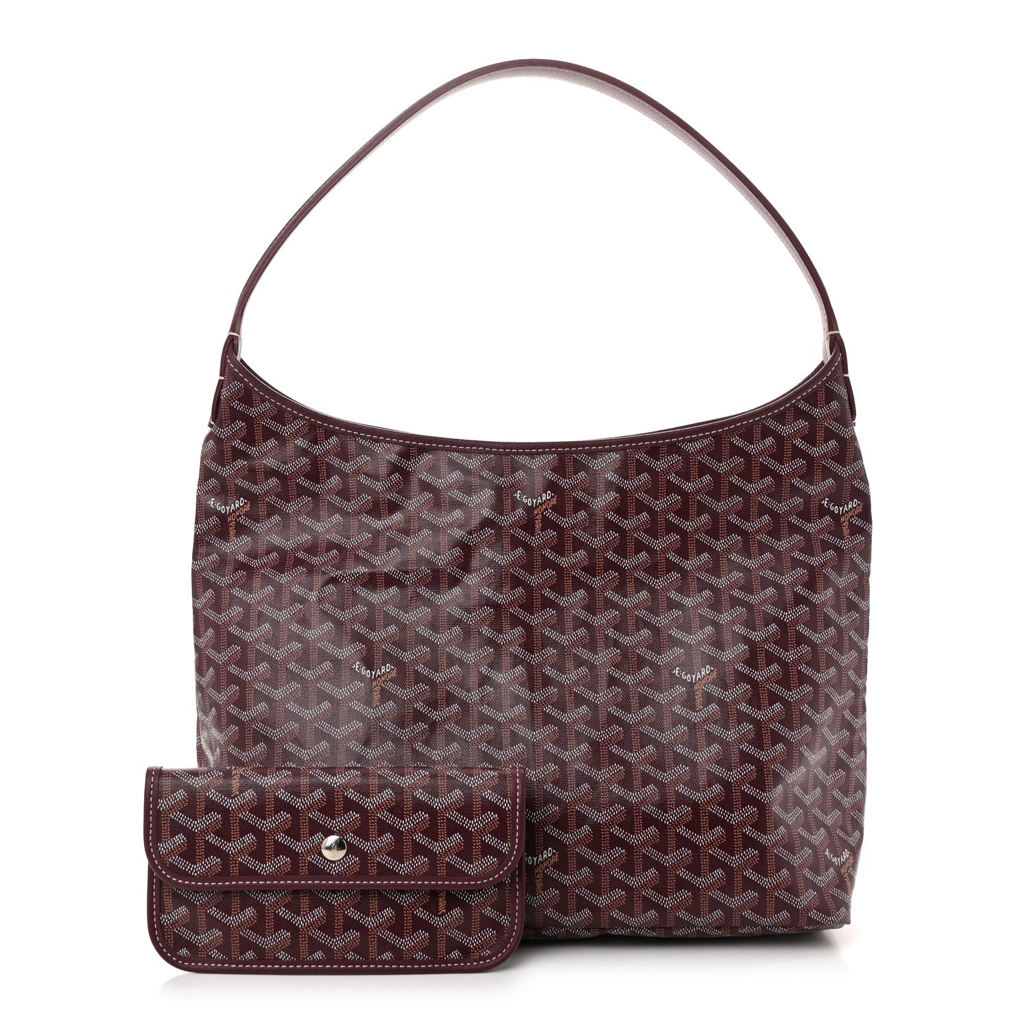 Goyard Goyardine Boheme Hobo Burgundy 3 of 11