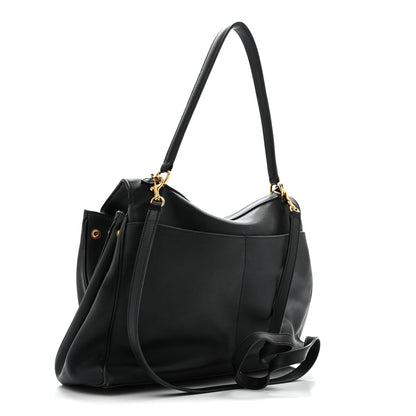 Balenciaga Natural Smooth Calfskin Medium Rodeo Top Handle Handbag Black 3 of 13