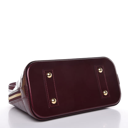 Louis Vuitton Vernis Alma BB Griotte 4 of 8