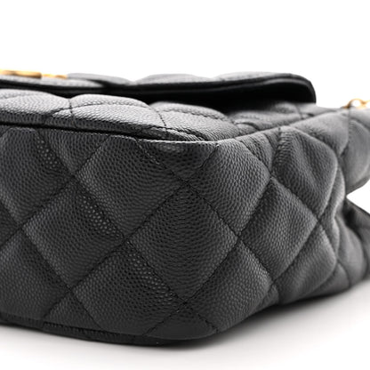 Chanel Caviar Quilted Small Wavy CC Hobo Black 10 of 11