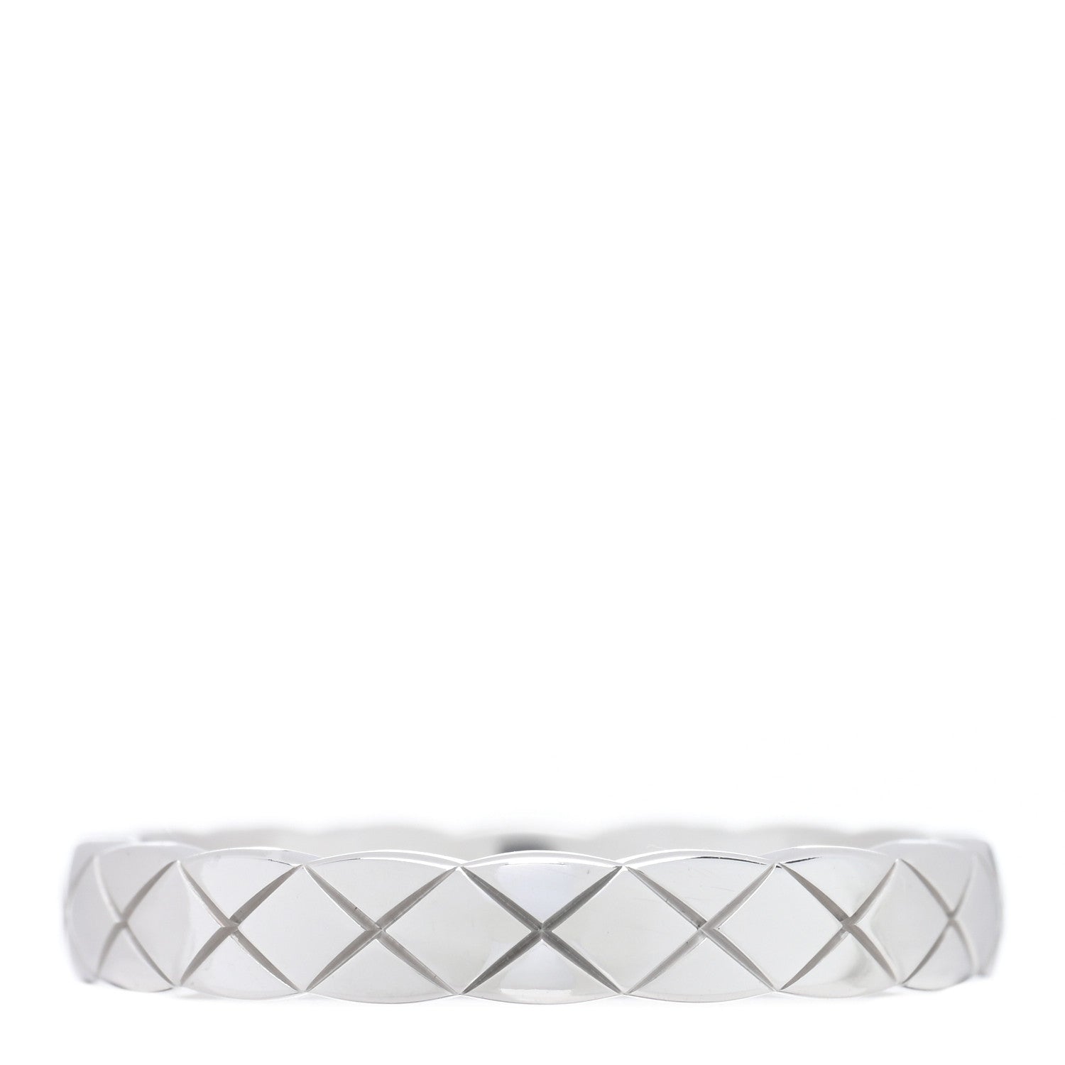 Chanel 18K White Gold Mini Coco Crush Ring 53 6.5 3 of 4