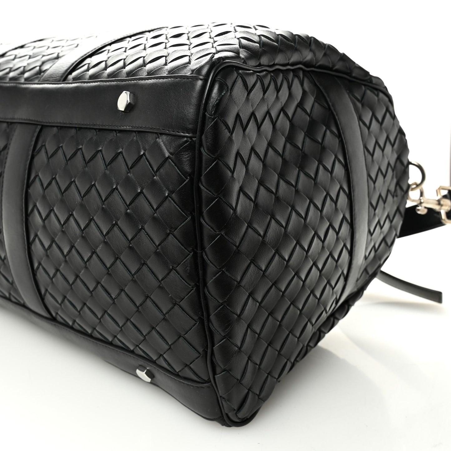 Nappa Intrecciato Duffle Bag Black