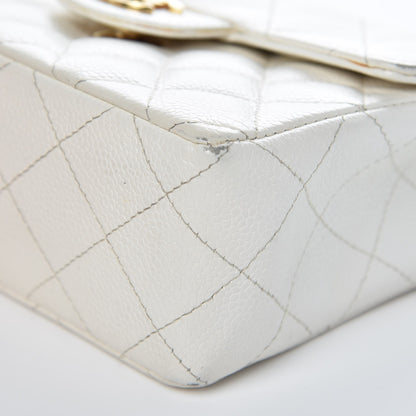 Chanel Caviar Quilted Mini Square Flap White 13 of 14