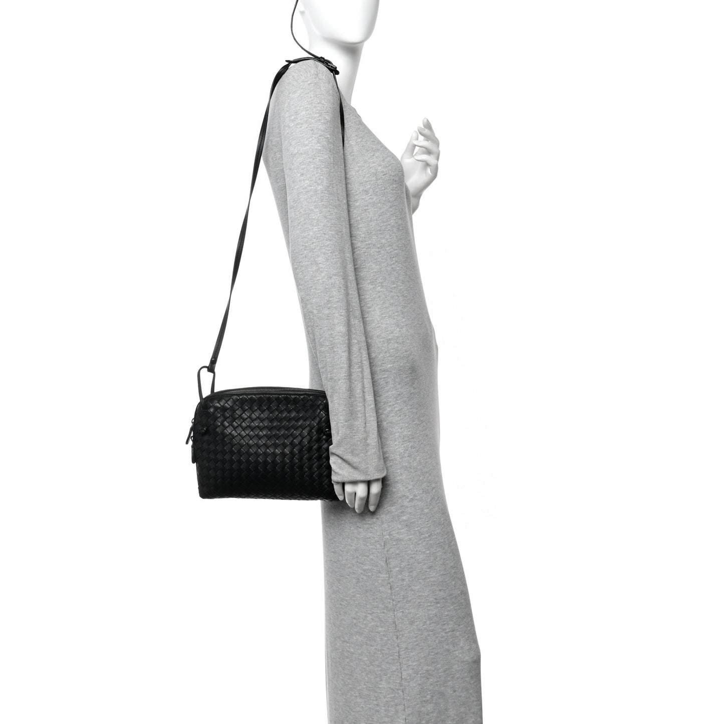Nappa Intrecciato Nodini Bag Black