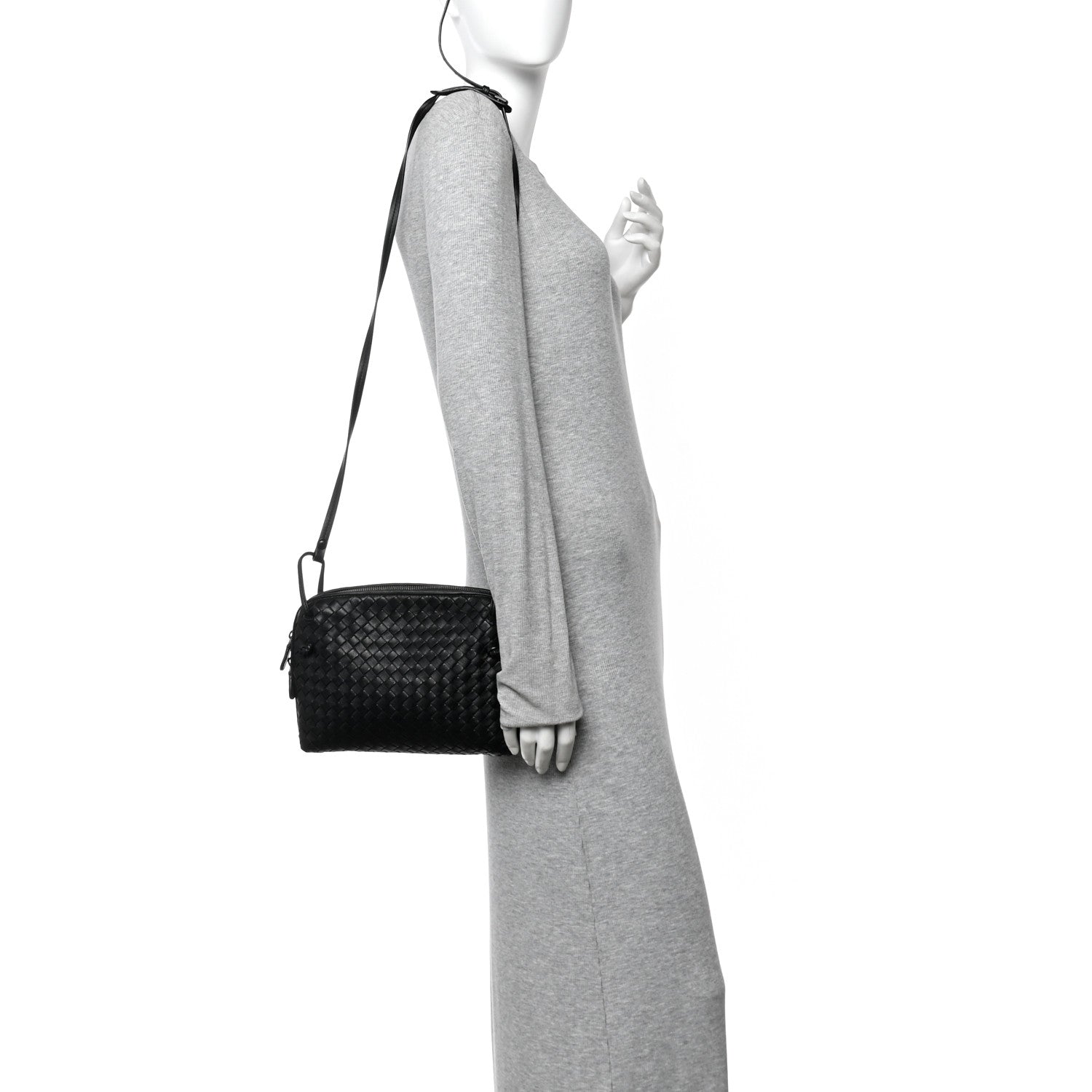 Bottega Veneta Nappa Intrecciato Nodini Bag Black 2 of 12