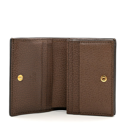 Gucci GG Supreme Monogram Web Ophidia Card Case Beige New Acero 5 of 8