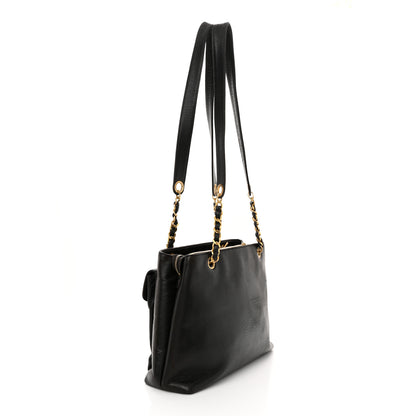 Chanel Lambskin Flap Shoulder Bag Dark Brown 3 of 21