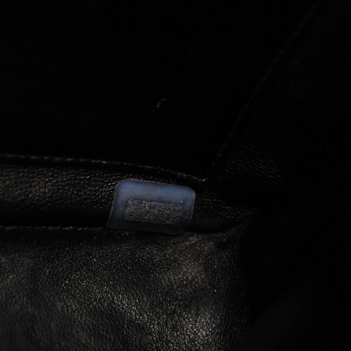 Lambskin Quilted Flap Camera Case Black