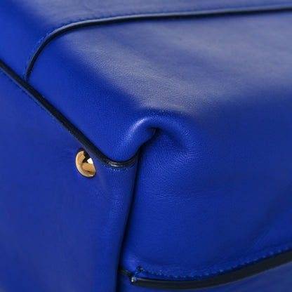 Salvatore Ferragamo Calfskin Sookie Shoulder Bag Blue 11 of 12