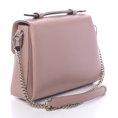 Gucci Dollar Calfskin Interlocking G Top Handle Shoulder Bag Soft Pink 3 of 10