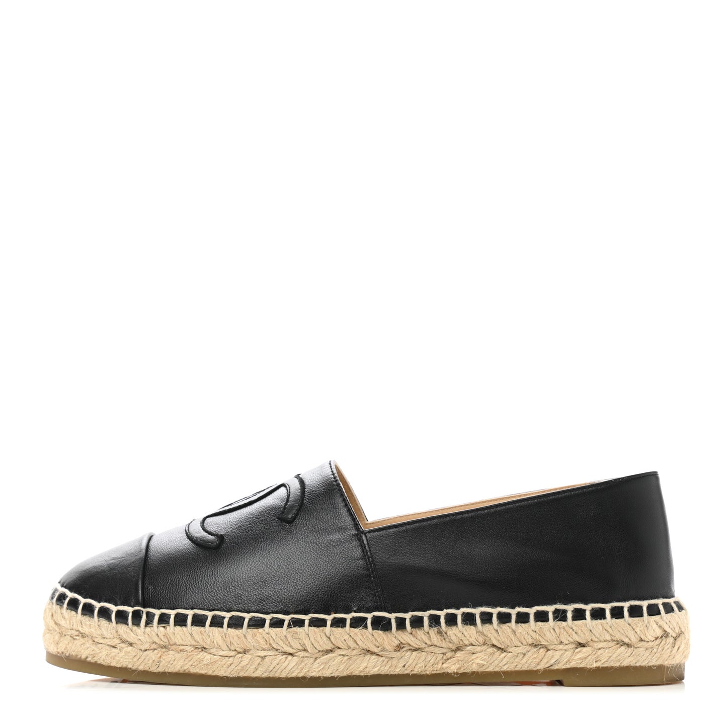Lambskin CC Espadrilles 38 Black