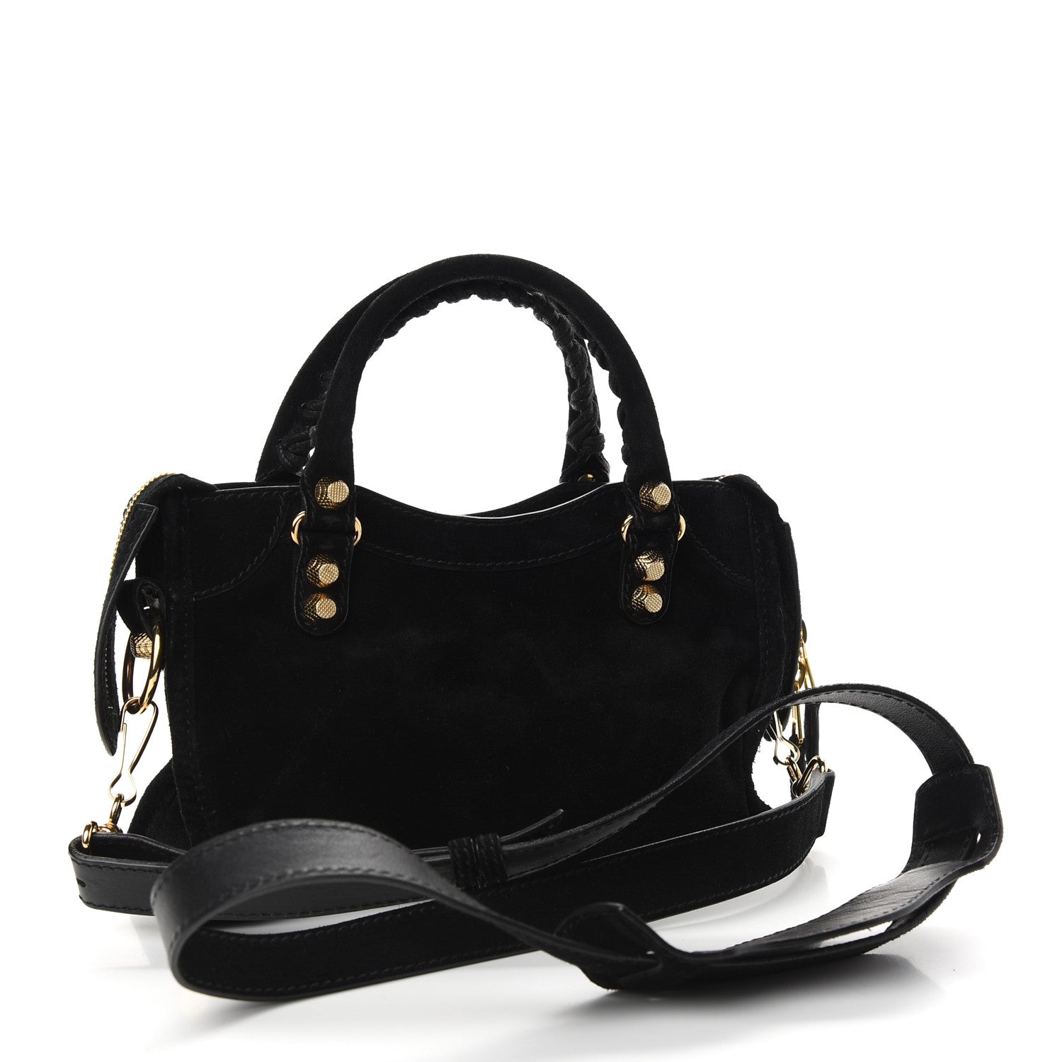 Balenciaga Baby Daim Suede Giant 12 Gold Hardware Mini City Black 3 of 10