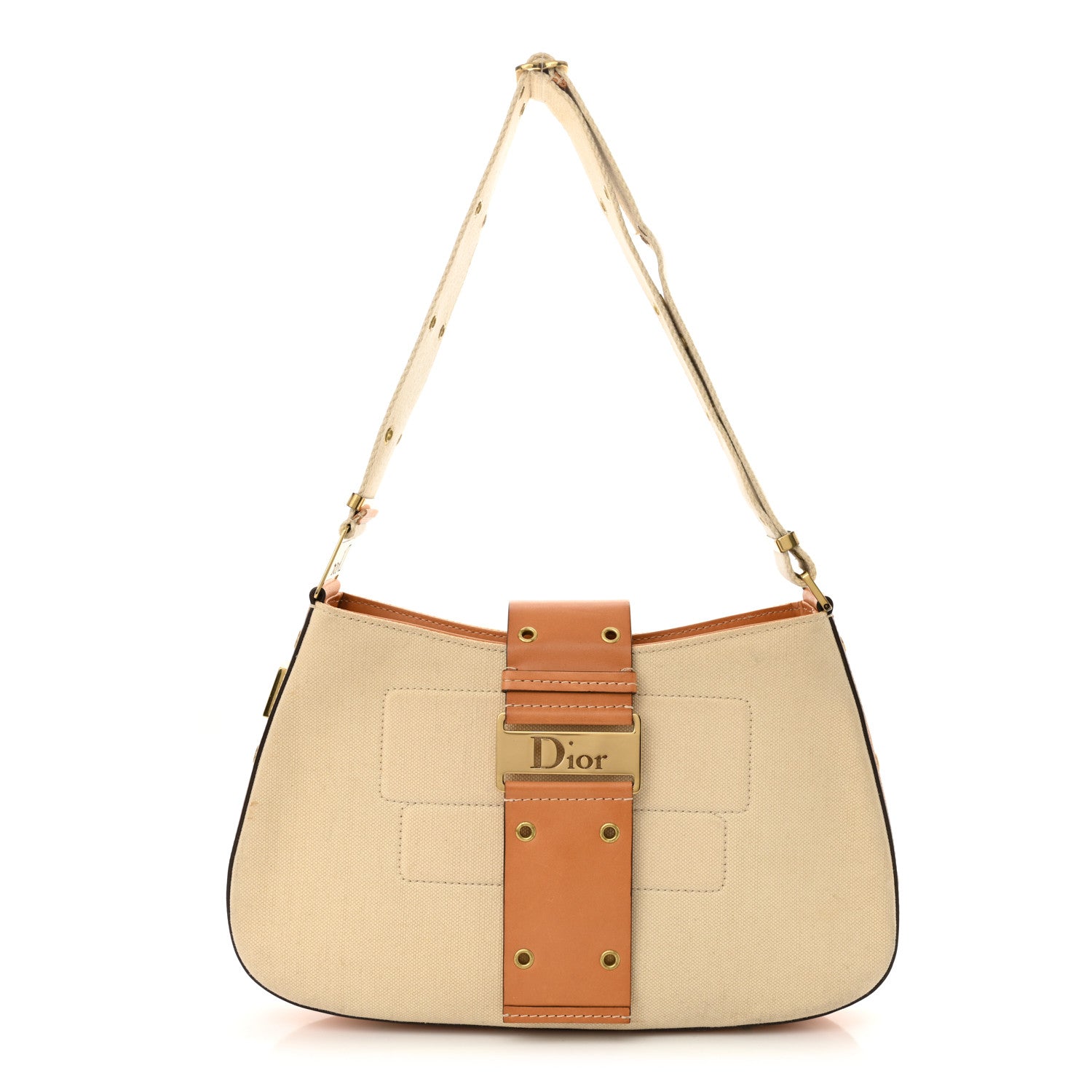 Christian Dior Canvas Street Chic Large Columbus Ave Beige 1 of 16