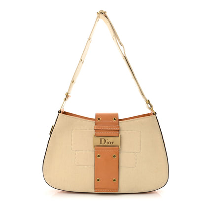 Christian Dior Canvas Street Chic Large Columbus Ave Beige 1 of 16
