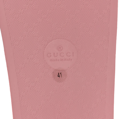 Gucci GG Supreme Monogram Slide Sandals 41 Cotton Candy Dark Cotton Candy 6 of 8