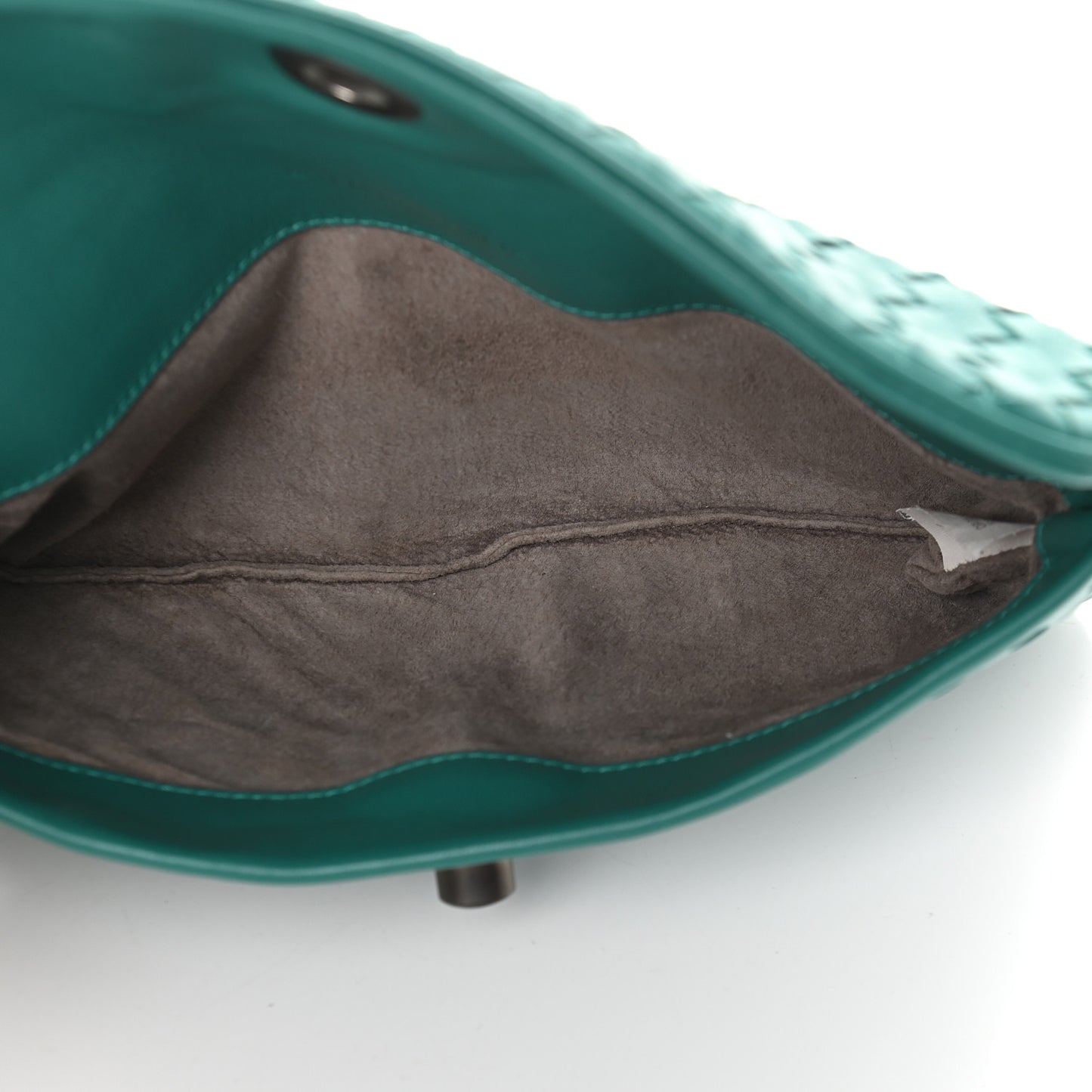 Nappa Intrecciato Mini Turn-Lock Crossbody Lagoon