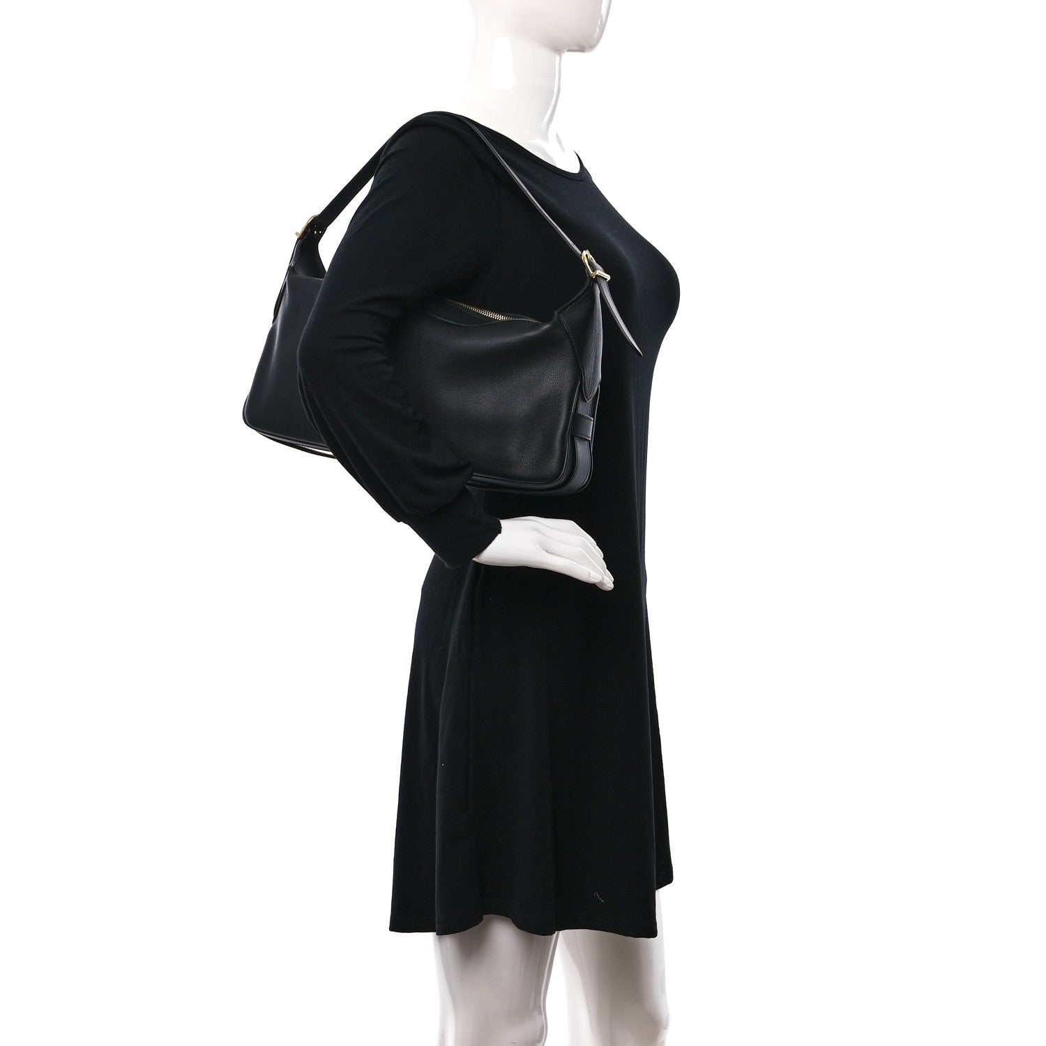 Celine Supple Calfskin Medium Romy Shoulder Bag Black 2 of 9