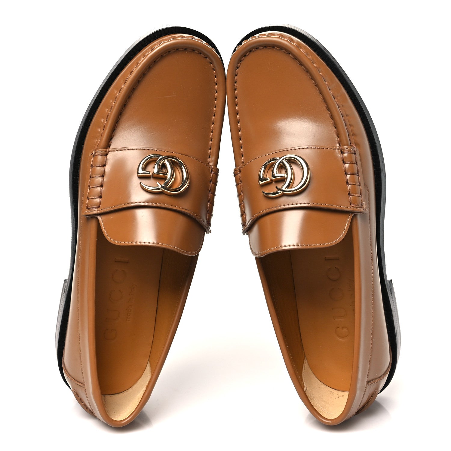 Gucci Millennial Ribot Womens GG Marmont Loafers 36 Luminous Wood 36.5 Luminous Wood 2 of 9