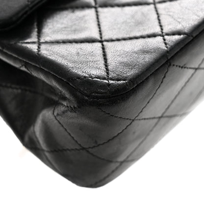 Chanel Lambskin Quilted Medium Double Flap Black 11 of 14