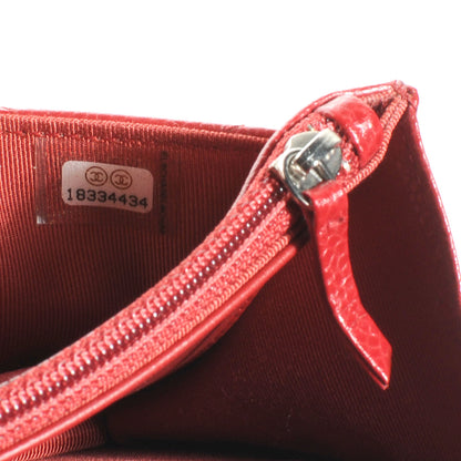 Chanel Caviar Classic Wallet on Chain WOC Red 8 of 8