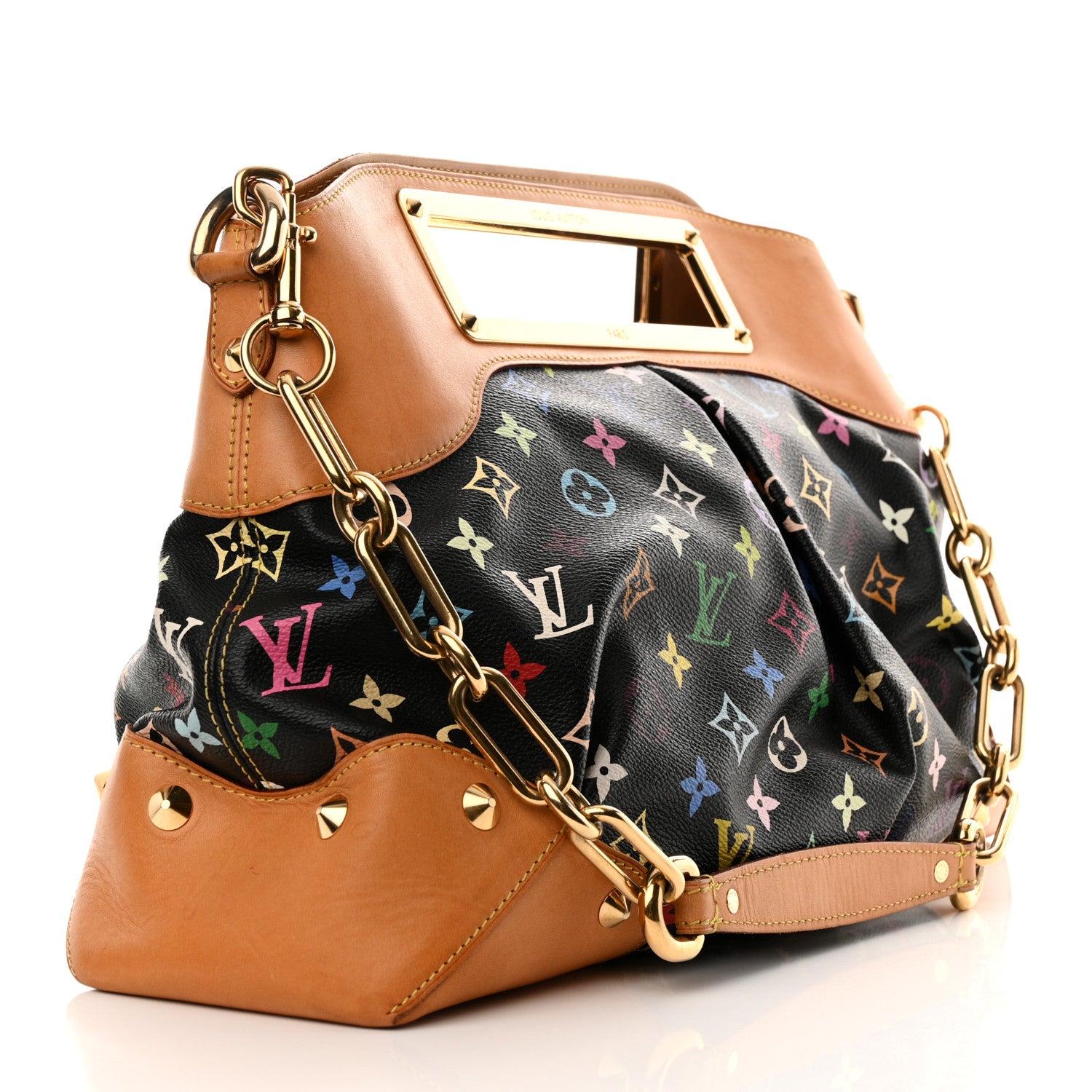 Louis Vuitton Monogram Multicolor Judy MM Black 3 of 12