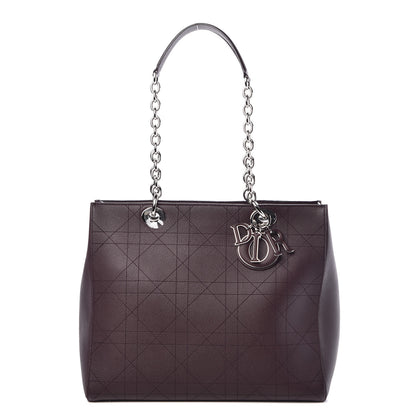 Christian Dior Grained Calfskin Cannage Medium Ultradior Tote Bordeaux 1 of 9