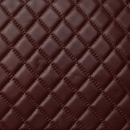 Chanel Lambskin Quilted Large Boy Flap Dark Red 14 of 15